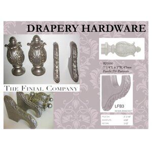Beautiful Silver Drapery Hardware
